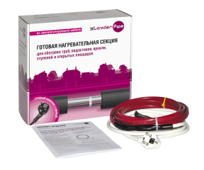 Комплект для обогрева труб без защитного экрана xLayder Pipe EHL, 16 Вт/м2